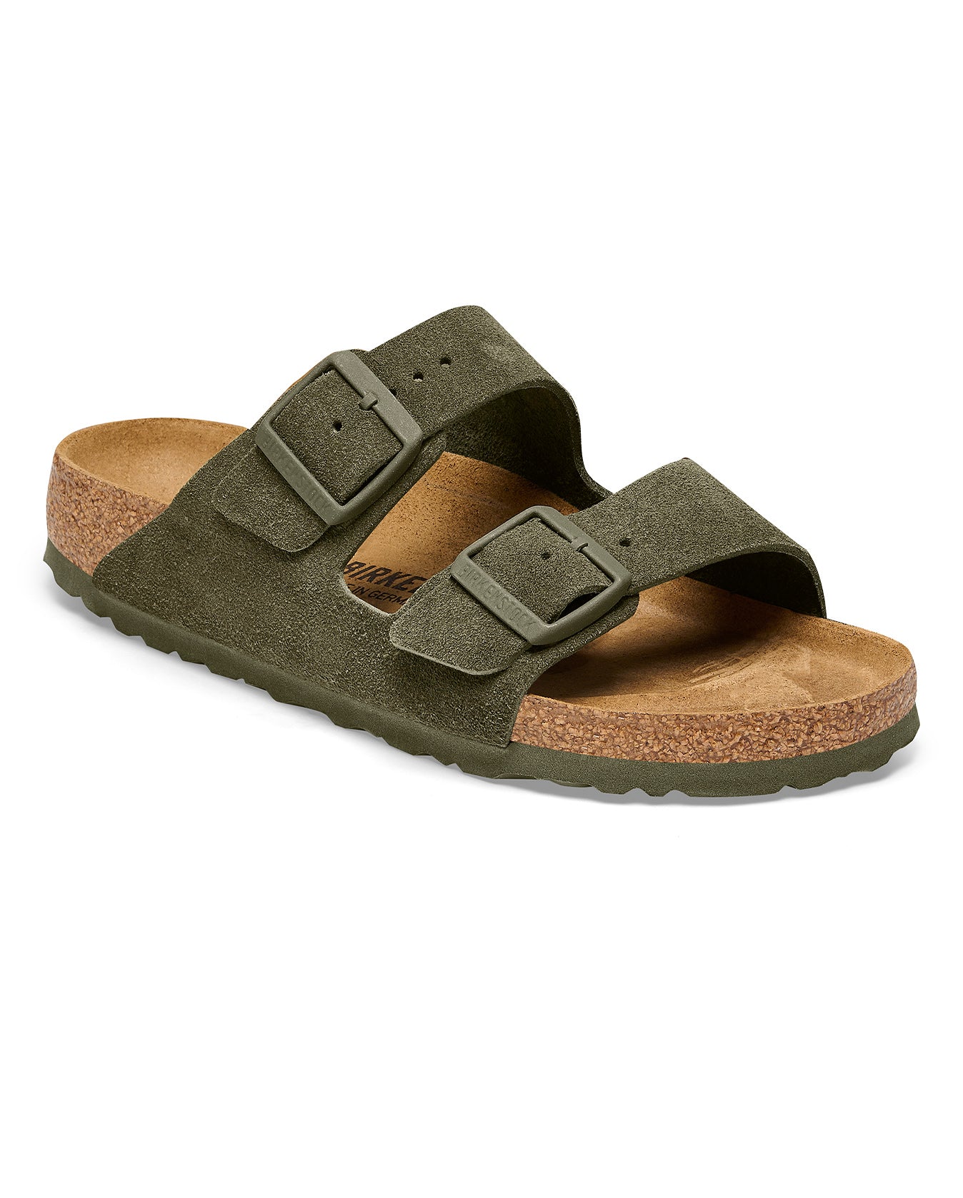 Birkenstock Arizona Taupe Suede Narrow Fit Flat Sandals