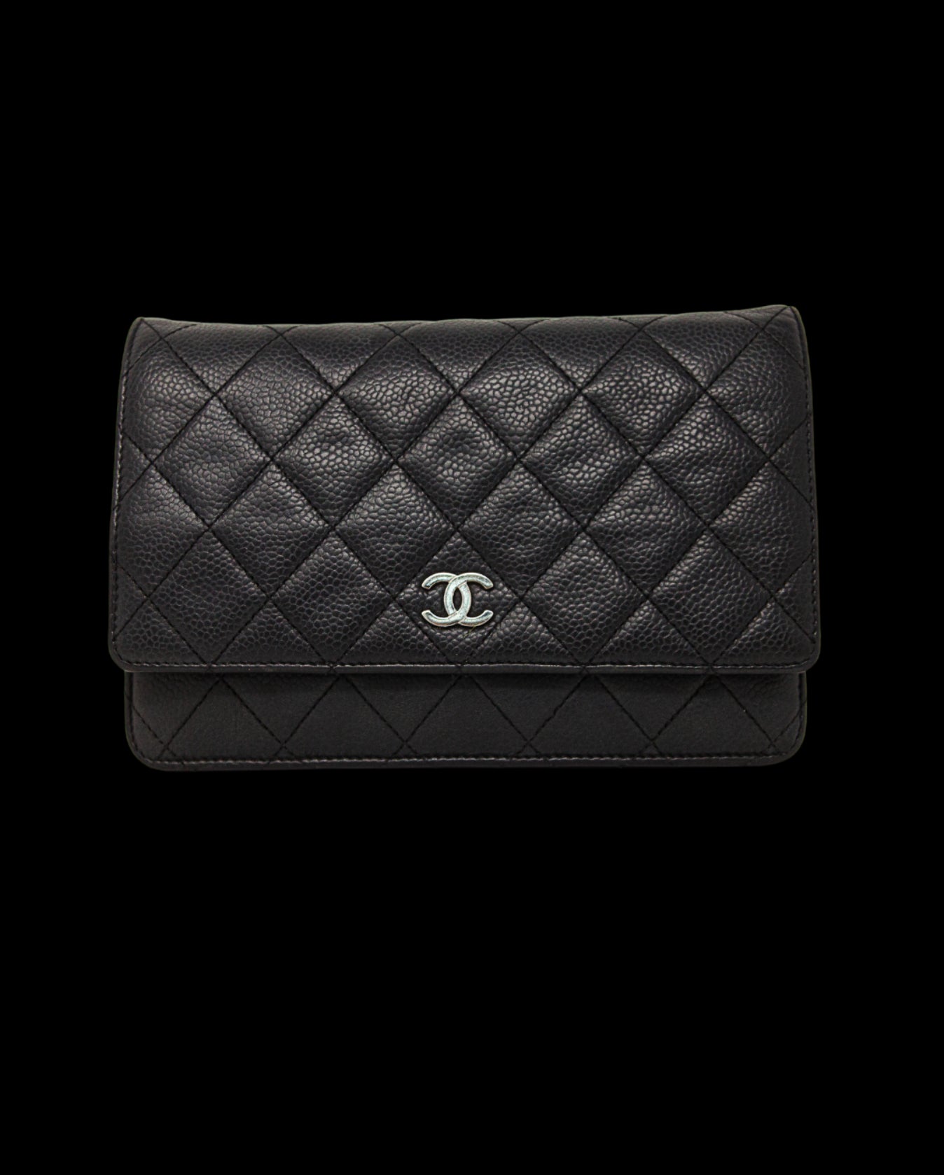 CHANEL Caviar Quilted Wallet On Chain WOC White, FASHIONPHILE