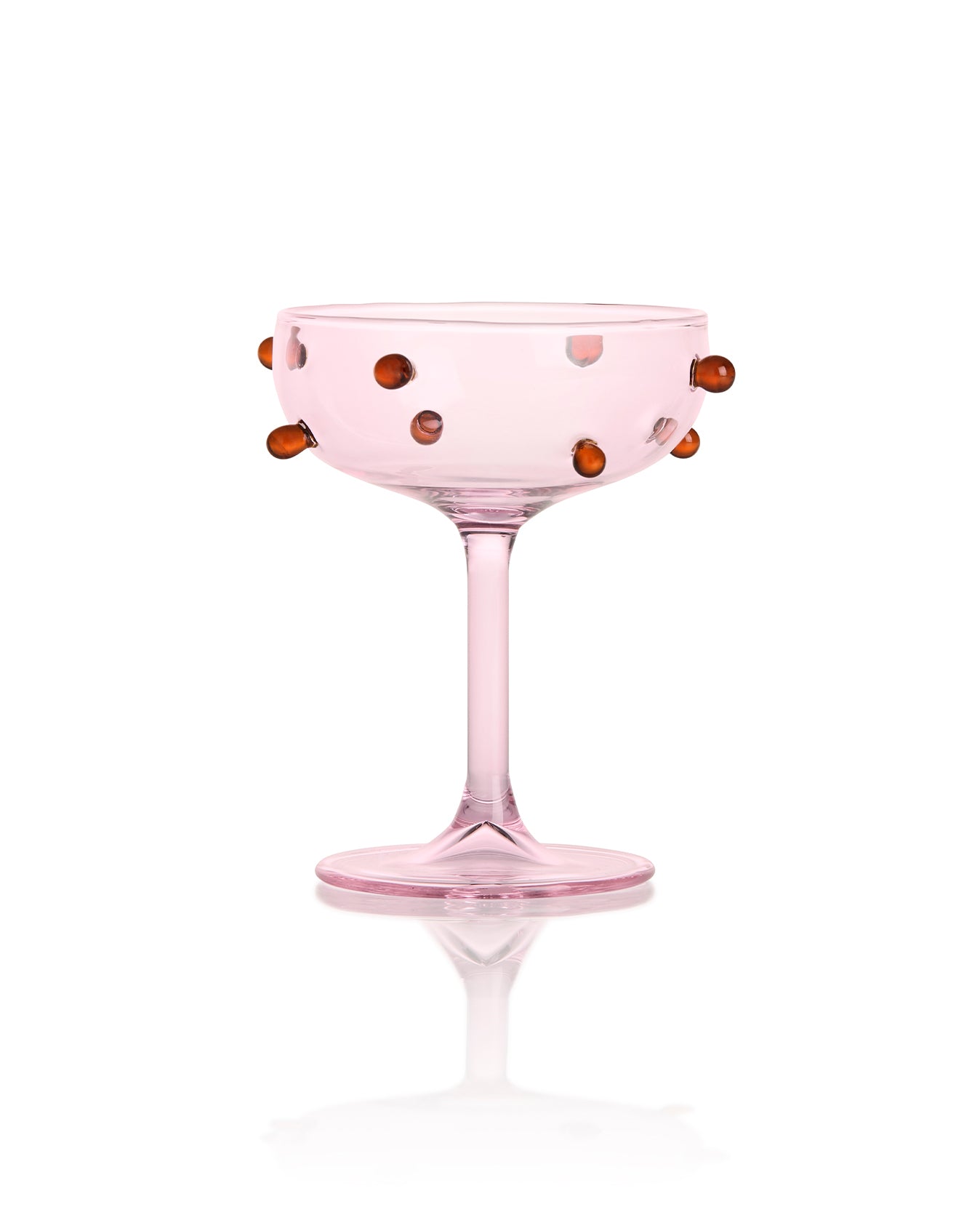BOROSILICATE GLASS COCKTAIL GLASS - Pink
